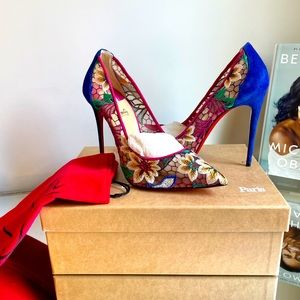 Christian Loboutin 100mm mesh pump